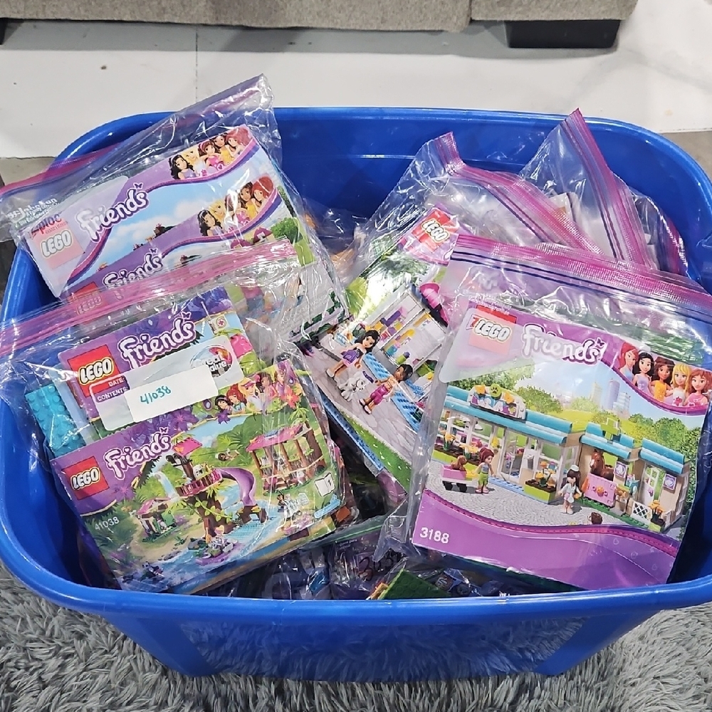 Lego Friends Instruction Booklet Lot with Pink and Purple Covers